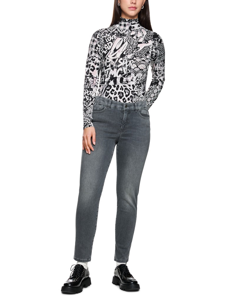 Schmale Jeans in graphit Modell SILEA