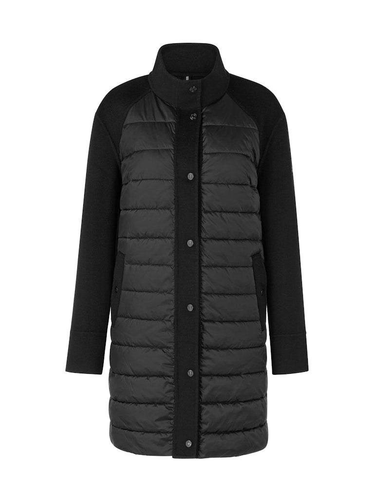 Outdoor Mantel in schwarz mit Wattierung