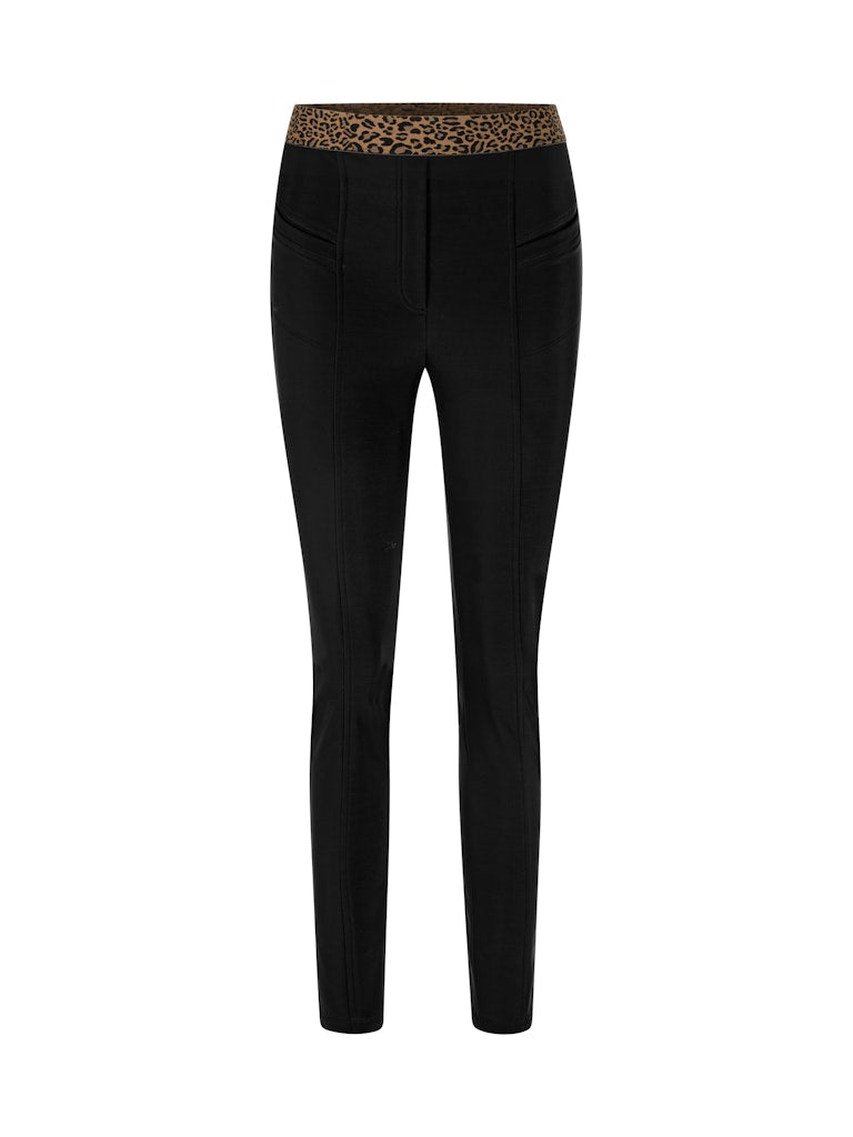 Schmale Hose im Techno-Stretch Material in schwarz Modell SOFIA