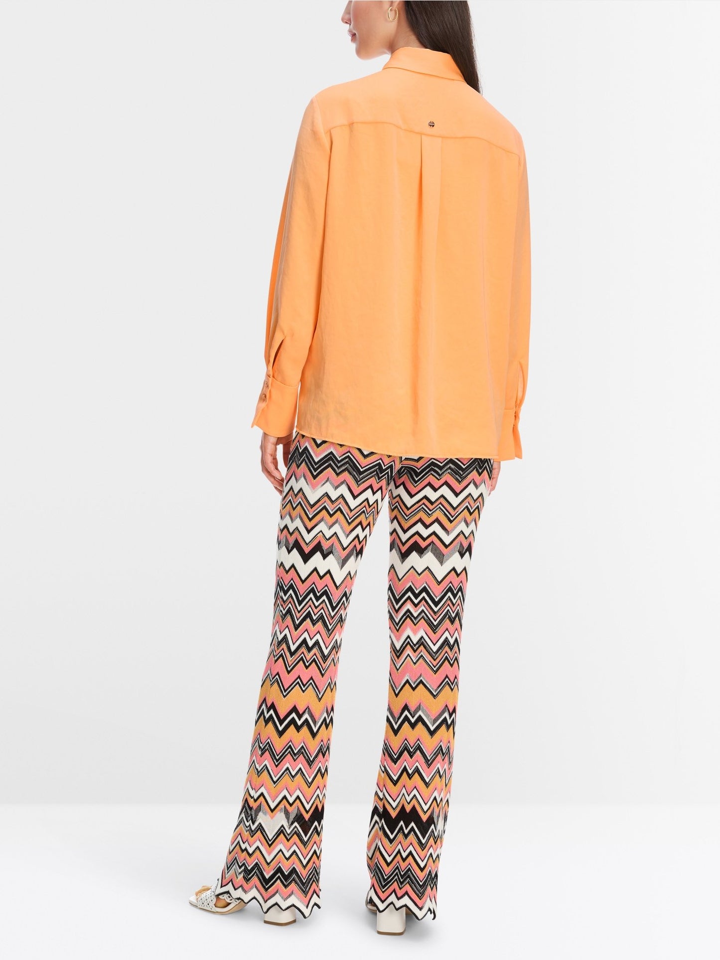 Bluse mit Falten in eggnog