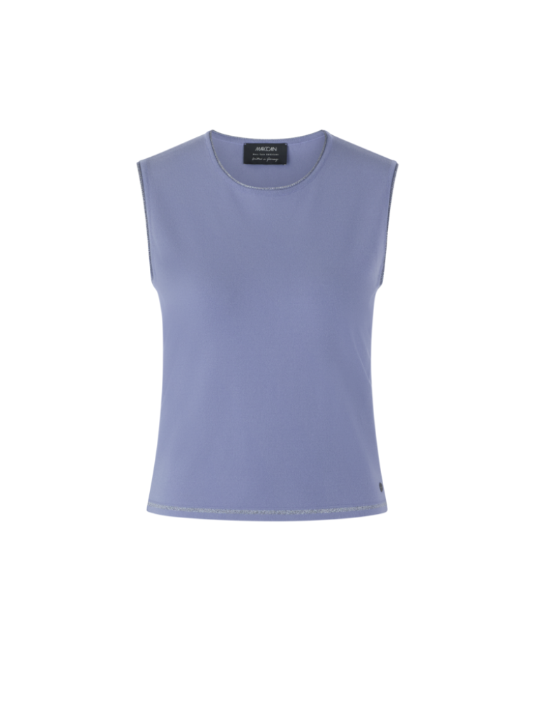 Feinstrick-Top in bluish violet Knitted in Germany