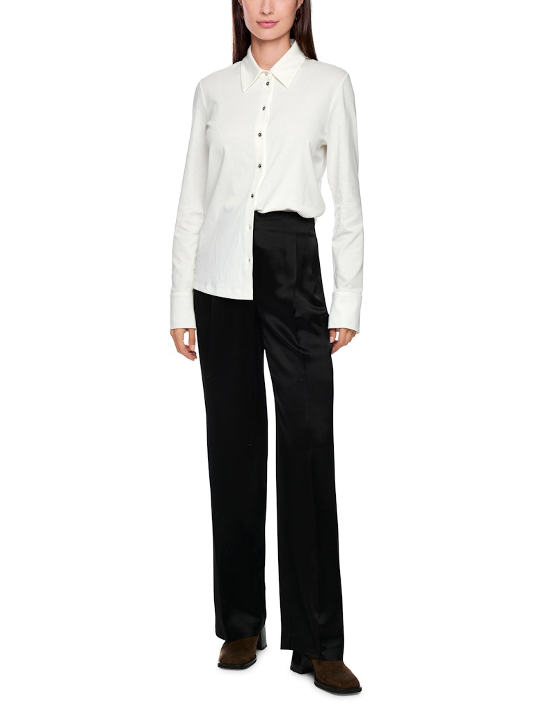 Shirt im Hemdblusen-Look in creme