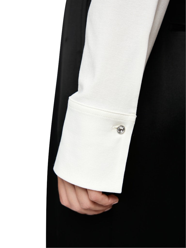 Shirt im Hemdblusen-Look in creme