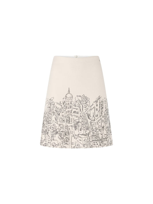 Walk-Rock mit platziertem City-Motiv in smoke