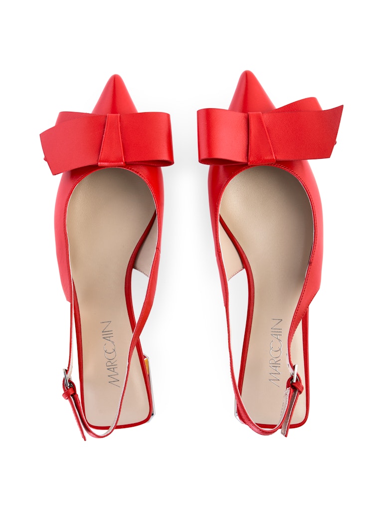 Sling Ballerina mit Schleife in soft red