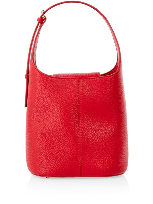 Henkeltasche aus Kunstleder in soft red
