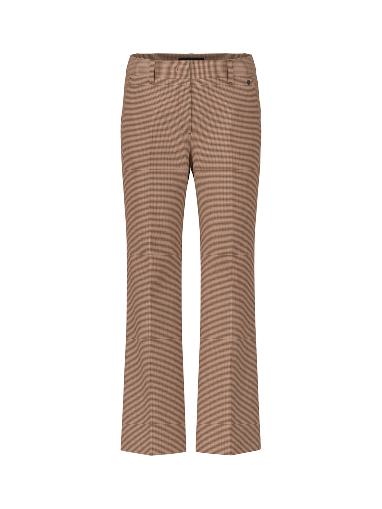 Hose mit Pepita Muster in soft maroon Modell FAID