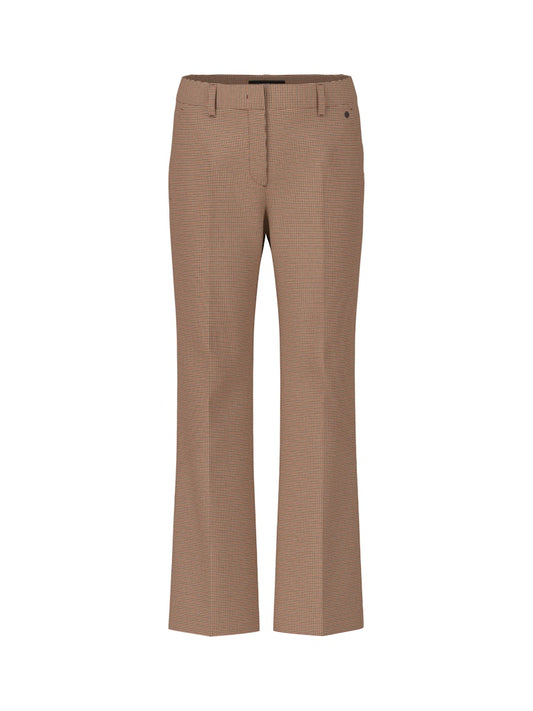 Hose mit Pepita Muster in soft maroon Modell FAID