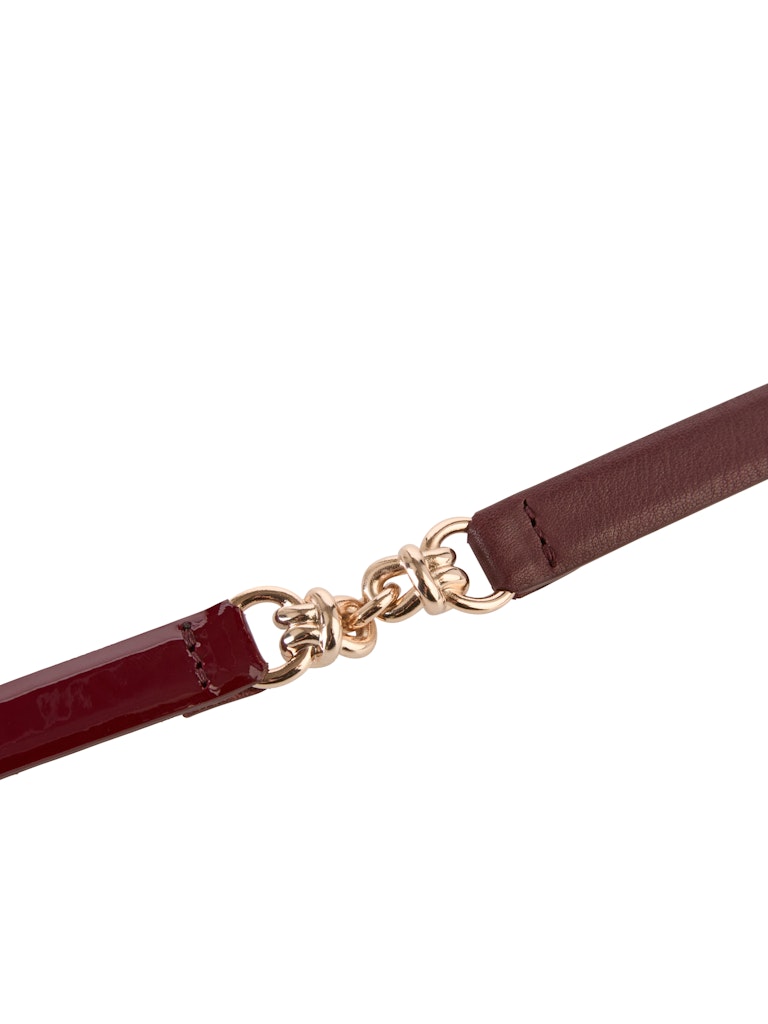 Hüftgürtel aus Leder in bright maroon