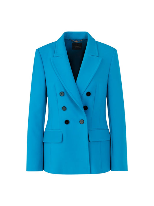 Doppelreihiger Blazer in bright sea
