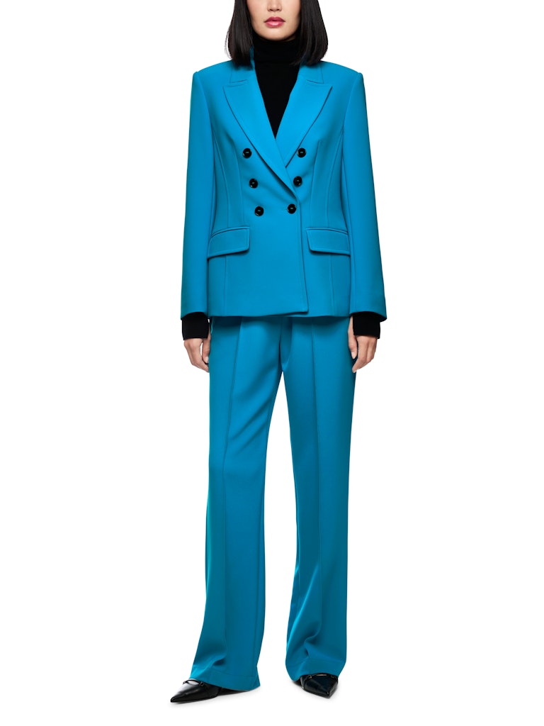 Doppelreihiger Blazer in bright sea