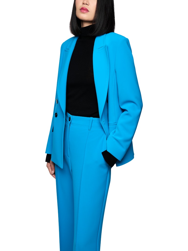 Doppelreihiger Blazer in bright sea