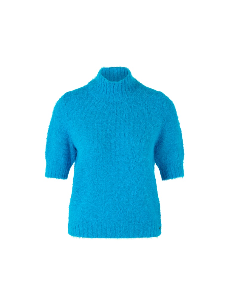 Flauschiger Pullover in bright sea
