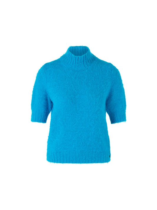 Flauschiger Pullover in bright sea