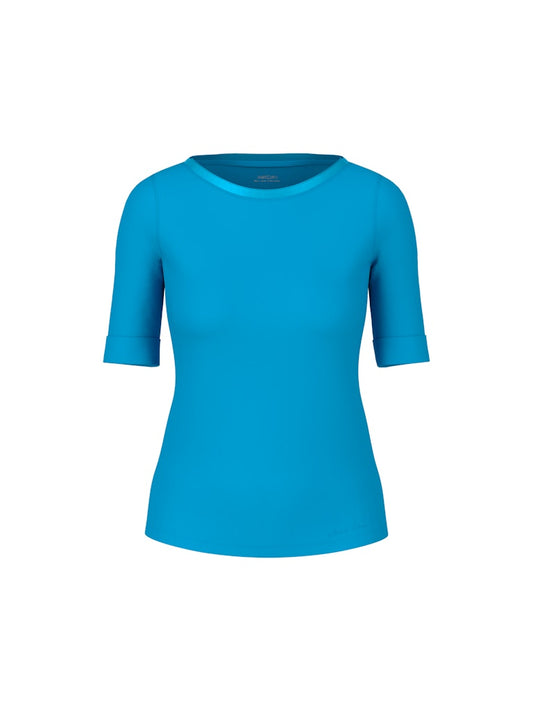 Basic Shirt mit ¾ Arm in bright sea