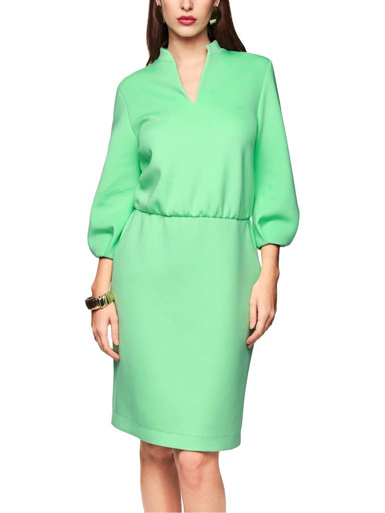 Scuba-Kleid in bright apple green