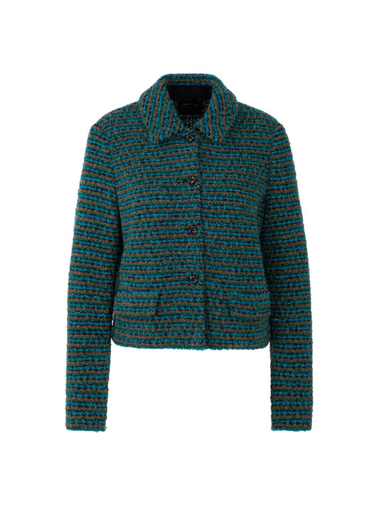 Strickblazer in dark green - Knitted in Germany