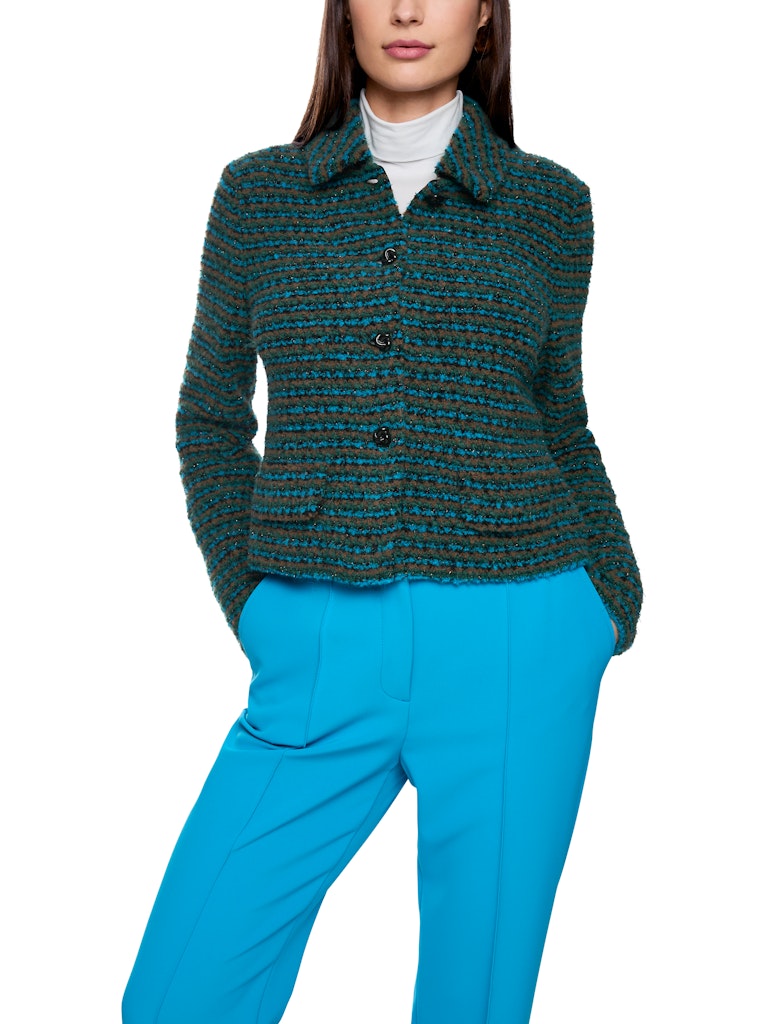 Strickblazer in dark green - Knitted in Germany
