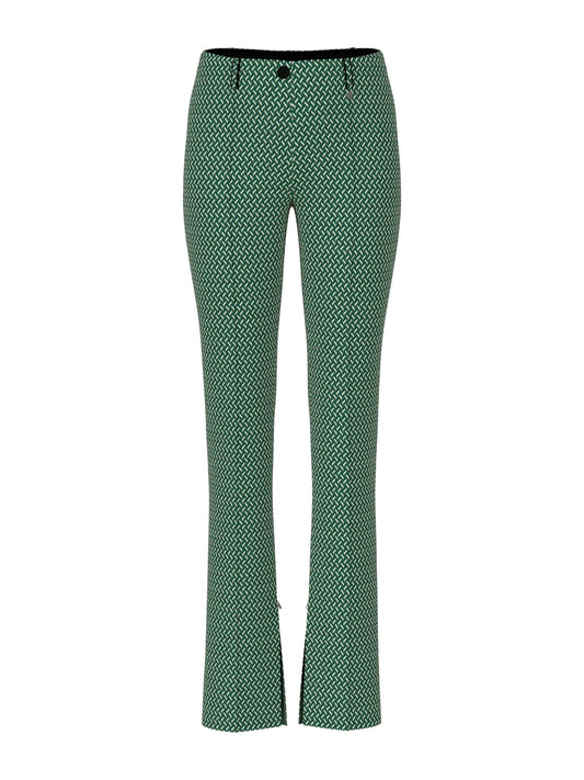 Hose mit Fischgratmuster in dark green Modell SYDNEY