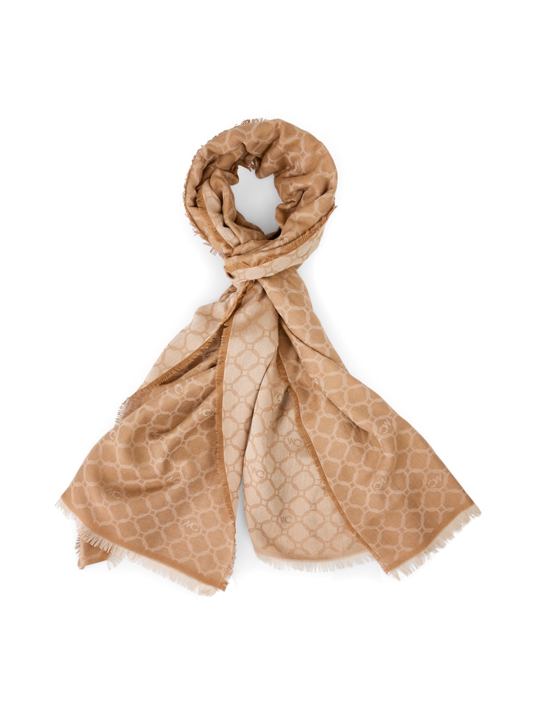 Schal mit MC Monogram in camel