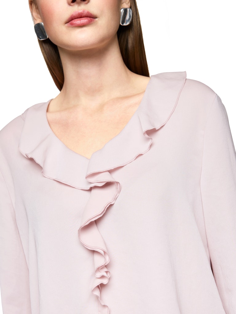 Rüschenbluse in desert taupe
