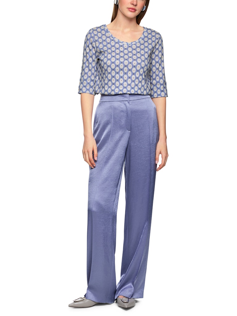 Shirt im Ornament-Print in bluish violet