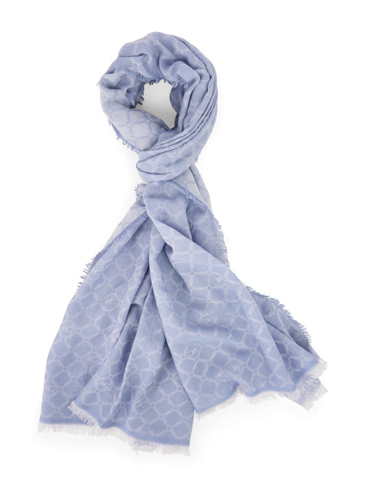 Schal mit MC Monogramm in bluish violet