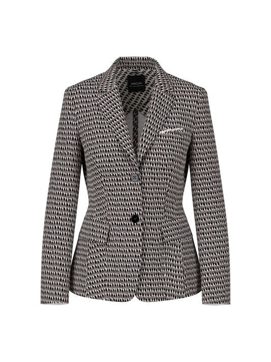 Scuba Blazer im Sprinkles-Print in soft charcoal