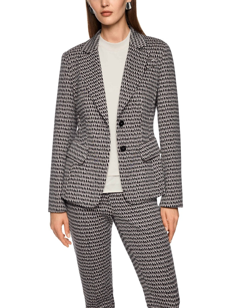 Scuba Blazer im Sprinkles-Print in soft charcoal