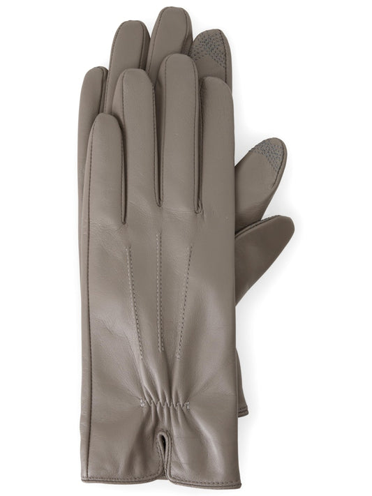 Elegante Lederhandschuhe in soft charcoal