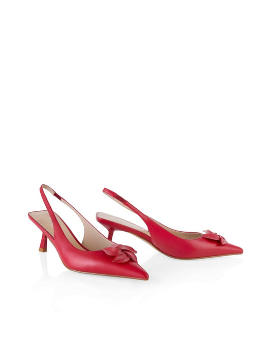 Slingback Pumps aus Kalbleder lollipop