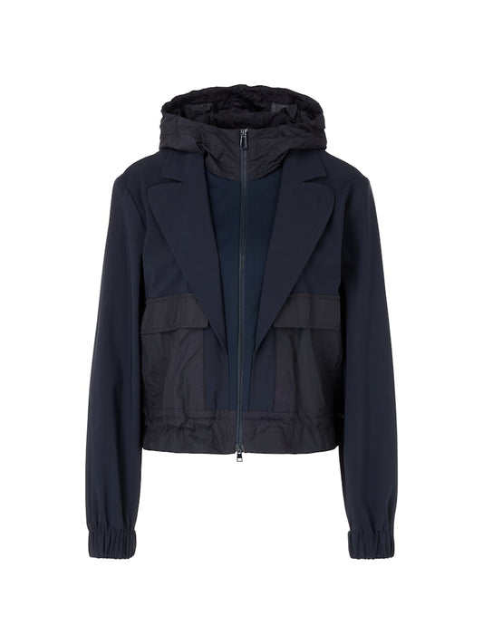Blazer in navy mit Two-in-One-Effekt