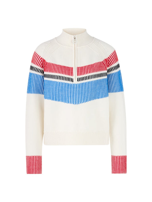 Grobstrick Pullover im Colorblocking