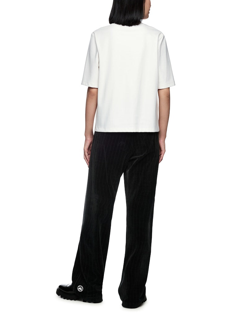 Shirt mit platziertem Motiv in creme