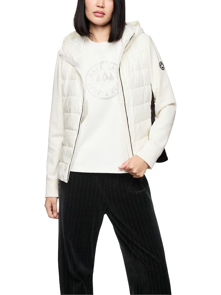 Shirt mit platziertem Motiv in creme