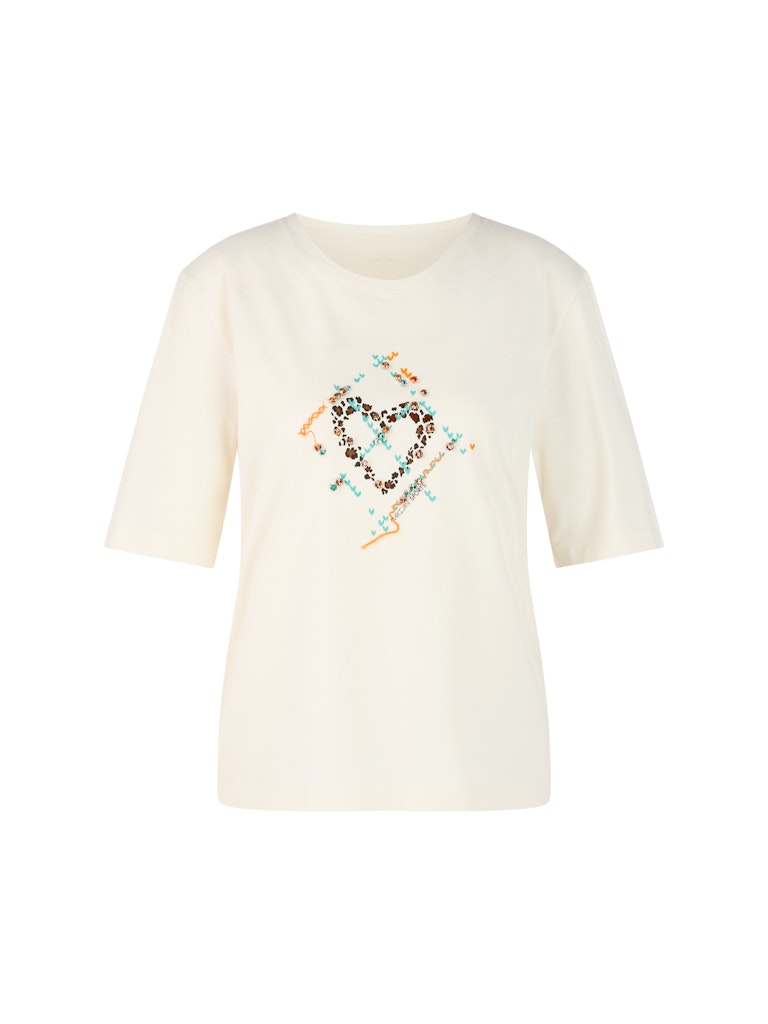 Shirt in bright ecru mit Print