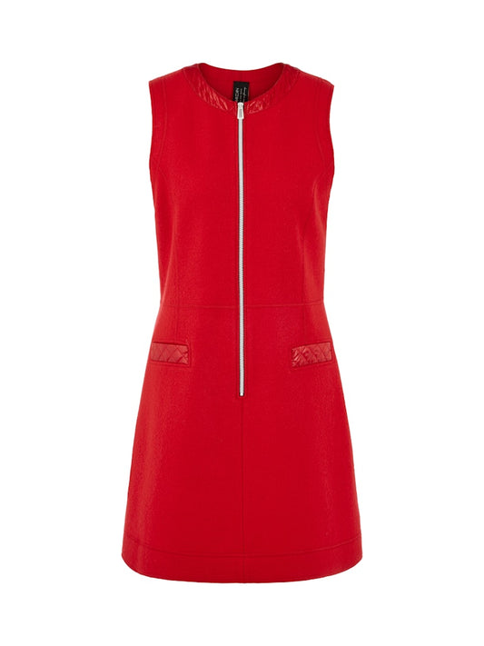 Walk Kleid in cranberry "Knitted in Germany”