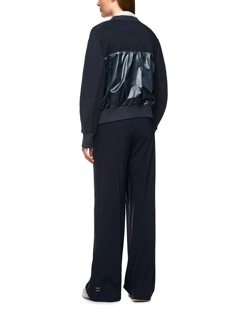 Grob-Strickjacke in navy Knitted in Germany