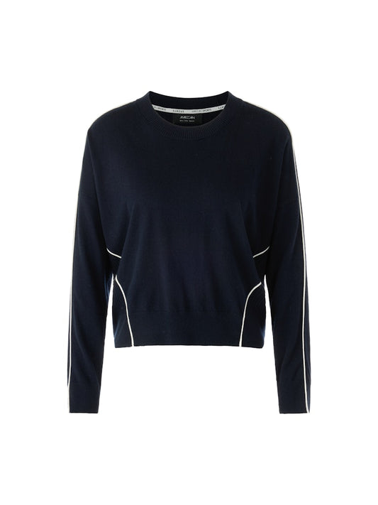 Feinstrick Pullover in navy "Rethink Together"