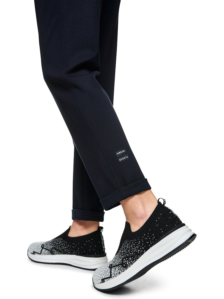 Schmale Hose aus Viskosestretch in navy Modell RHODOS