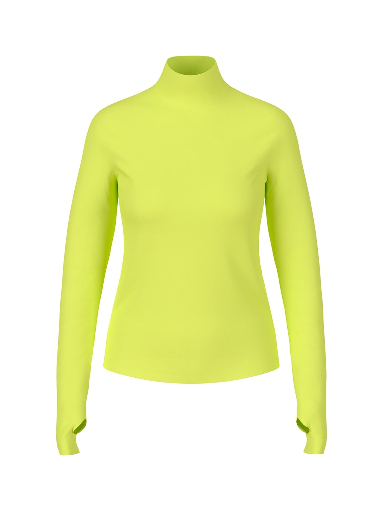 Longsleeve mit Turle Neck in limoncello