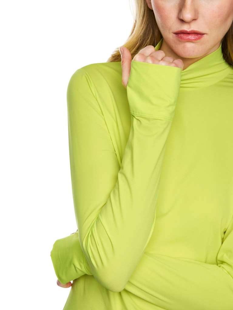 Longsleeve mit Turle Neck in limoncello