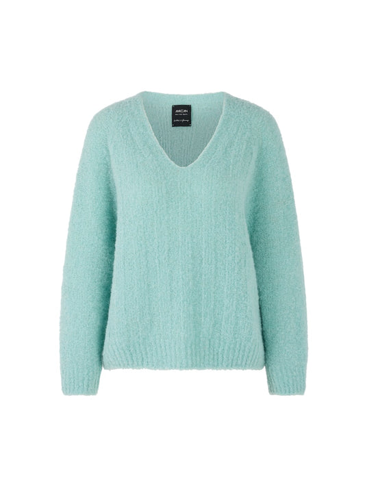Softer Pullover in türkis - Knitted in Germany