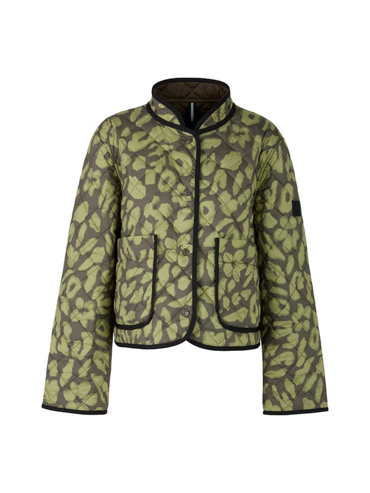 Gesteppte Wendejacke in olive „Rethink Together“