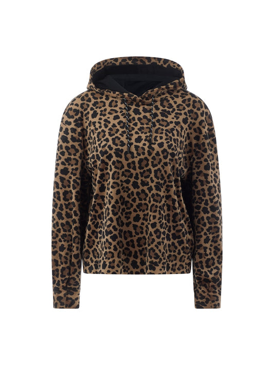 Leo-Kapuzenpullover aus Nickistoff
