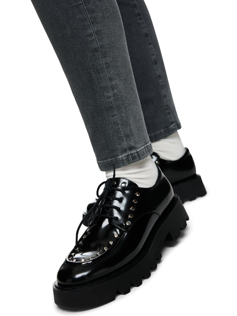 Schmale Jeans in graphit Modell SILEA