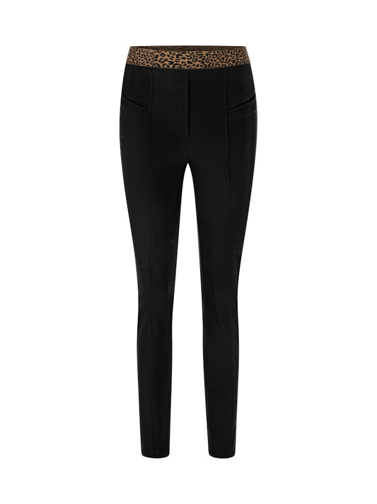 Schmale Hose im Techno-Stretch Material in schwarz Modell SOFIA